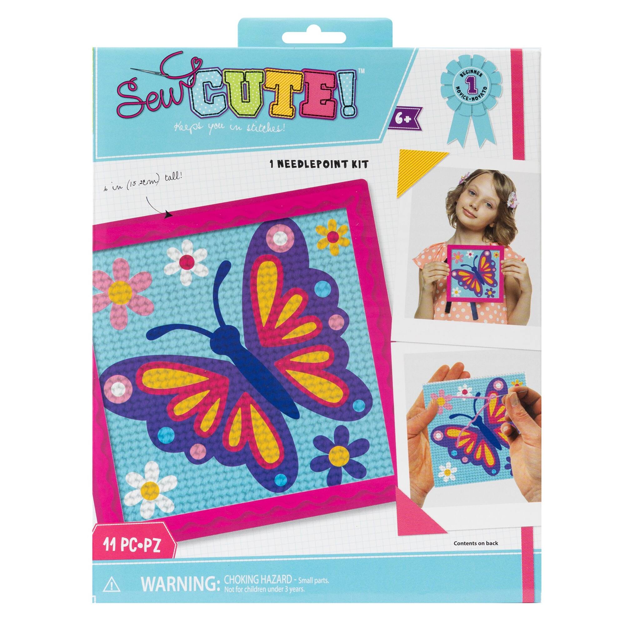 Colorbok® Sew Cute! Butterfly Needlepoint Kit